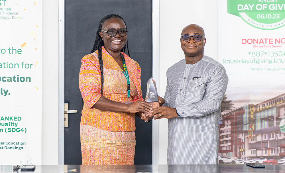 KNUST Welcomes Prof. Alexander Debrah After Prestigious Global Award