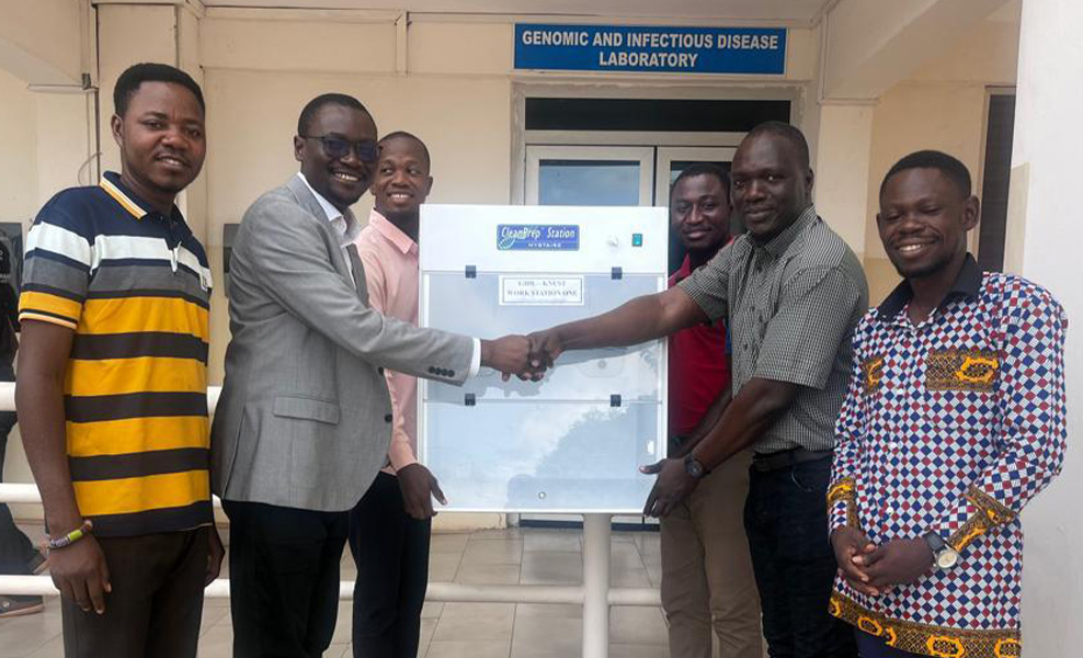 Genomic and Infectious Diseases Laboratory (GIDL) Donates PCR Safety Hood to Boost Practical Training at KNUST Medical Diagnostics Department